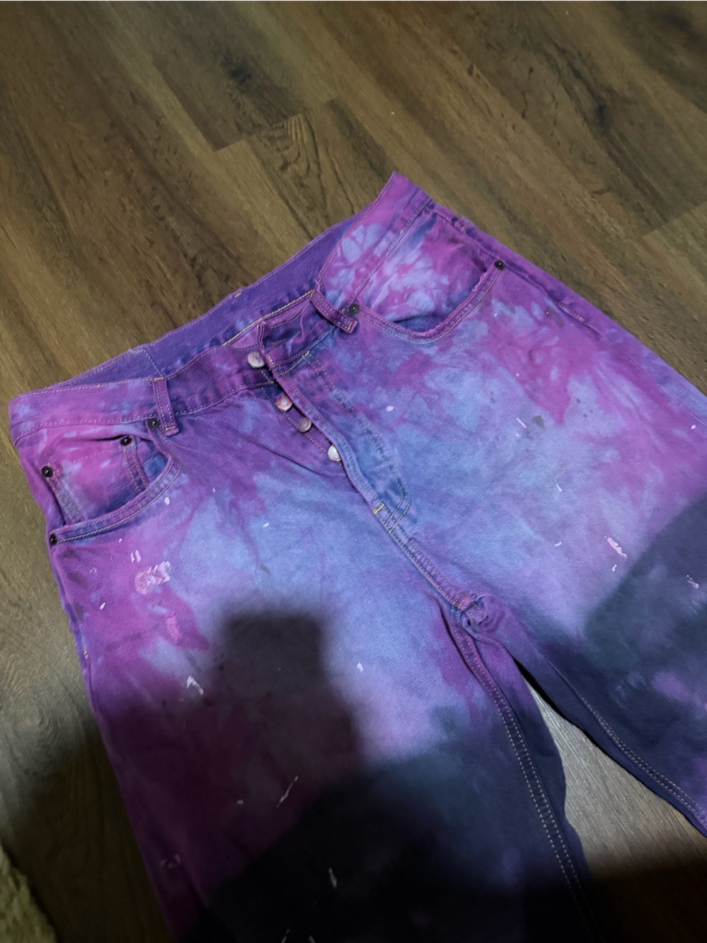 Rare men’s acne studios galaxy dye jeans denim $900 summer designer casual - Picture 3 of 14